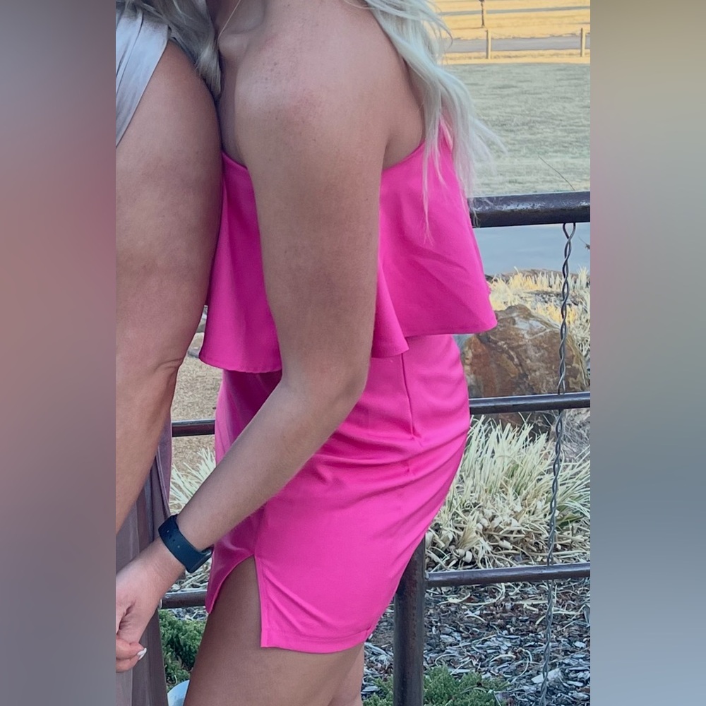 Superdown Catalina Ruffle Tube Mini Dress